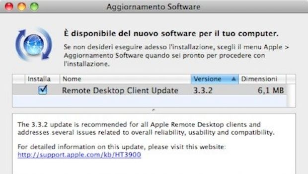 Rilasciato Apple Remote Desktop 3.3.2