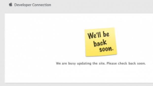 Apple Developer Connection è offline da un po' (Aggiornato)