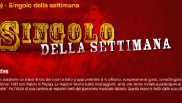 Il singolo della settimana su iTunes: 