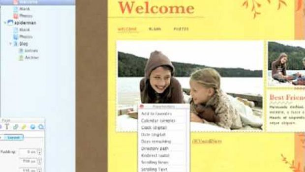 iWeb Valet: personalizzare e modificare le pagine iWeb