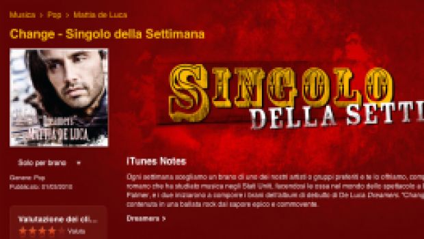 Il singolo della settimana su iTunes: 