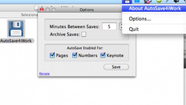 AutoSave4iWork: il salvataggio automatico in background dei documenti con iWork '09