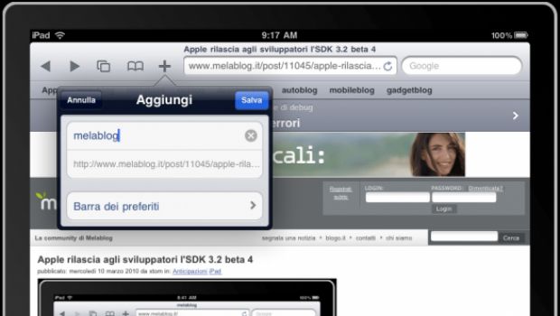 Apple rilascia agli sviluppatori l'SDK 3.2 beta 4