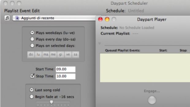 Daypart, pianificare le playlist sul Mac