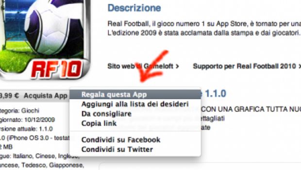 Regalare App ora è possibile con iTunes Store