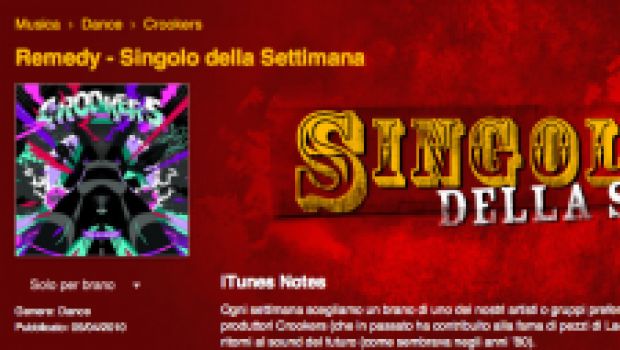 Il singolo della settimana su iTunes: 