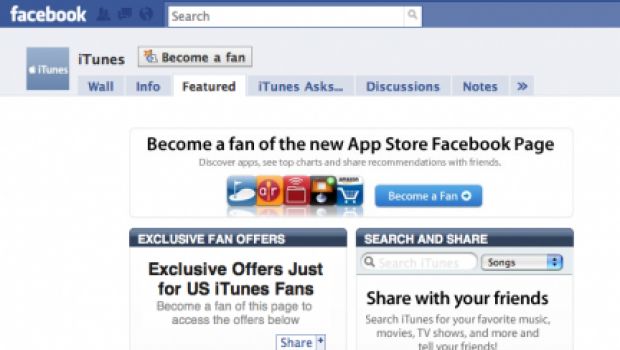 iTunes integrerà Facebook Connect