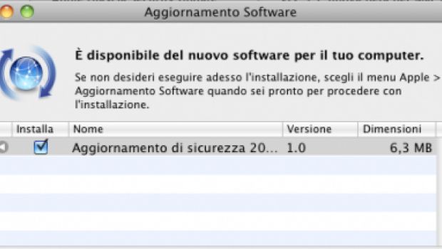 Security Update 2010-003 per Leopard e Snow Leopard