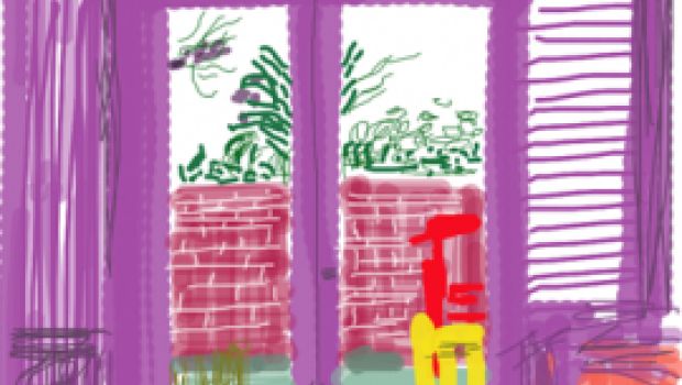 Il pittore David Hockney e il suo iPad