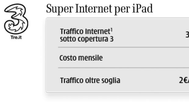 3 Italia lancia Super Internet per iPad e Vodafone ritocca le tariffe
