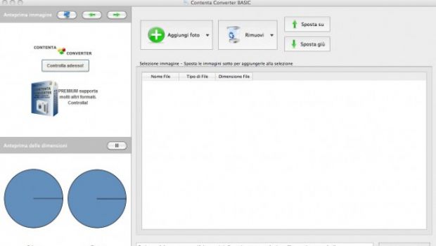 Contenta Converter BASIC: convertire le immagini in modalità batch