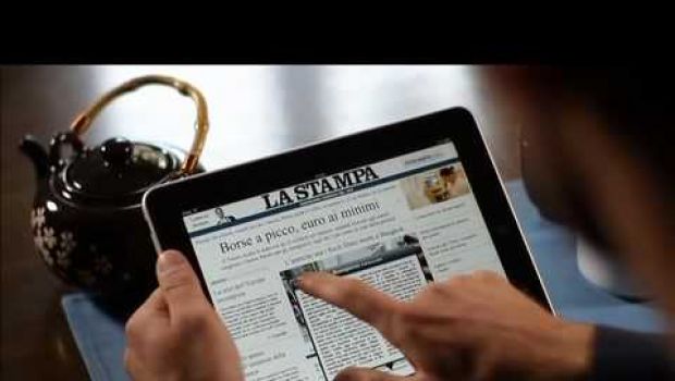 La Stampa mostra in un video il quotidiano sull'iPad