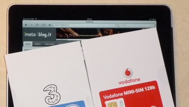 iPad 3G: L'attivazione delle Mini-SIM di Tre e Vodafone