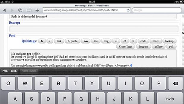 iPad: la rivincita del browser?