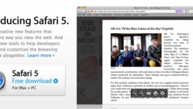 Apple rende disponibile Safari 5