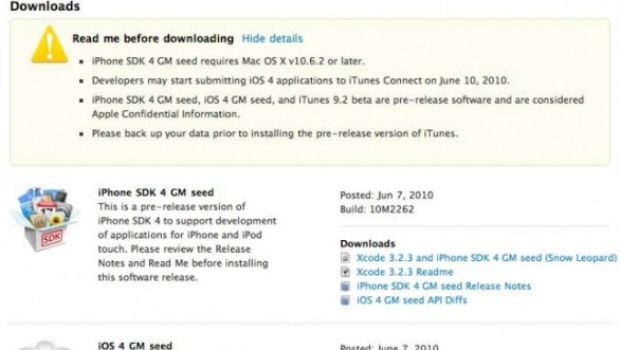 Rilasciate le versioni per sviluppatori di iPhone SDK 4, iOs 4 e iTunes 9.2 beta