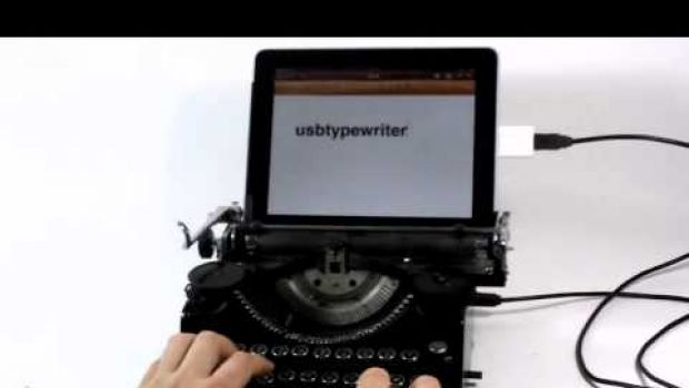 L'iPad si trasforma in una macchina da scrivere con USB typewriter