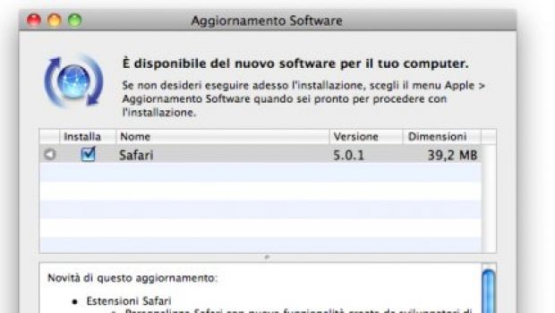 Disponibile Safari 5.0.1