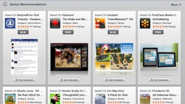 Genius per applicazioni iPad