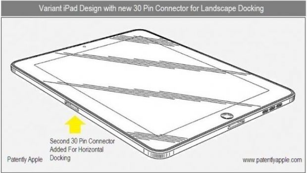 Apple brevetta il connettore laterale per iPad