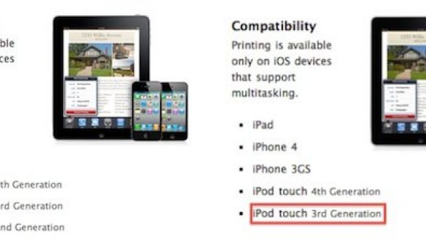 Niente AirPrint su iPod touch di seconda generazione