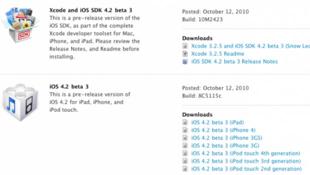 Apple rilascia agli sviluppatori iOS 4.2 beta 3