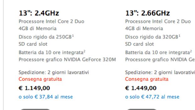 Consegne più lente per la linea MacBook