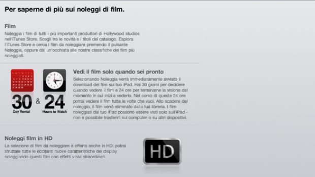 In arrivo il noleggio dei film su iTunes Store anche da iPad