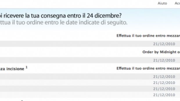 Apple Store: quando ordinare per avere i MacRegali a Natale
