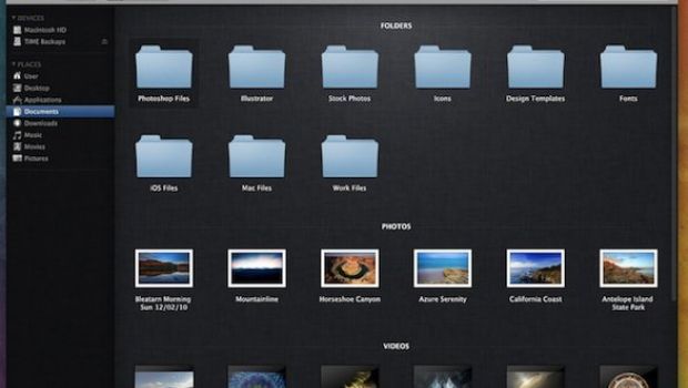 Mac OS X Lion: alcuni mockup del nuovo Finder