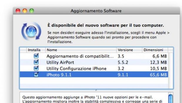 Apple aggiorna iPhoto alla versione 9.1.1