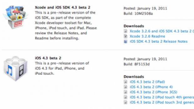 Apple rilascia agli sviluppatori iOS 4.3 beta 2