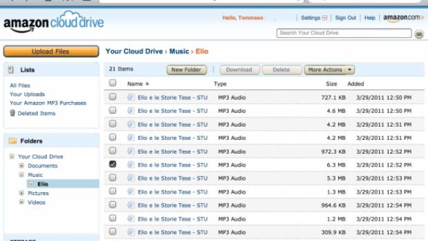 Amazon Cloud Drive permette lo streaming dei brani su iOS