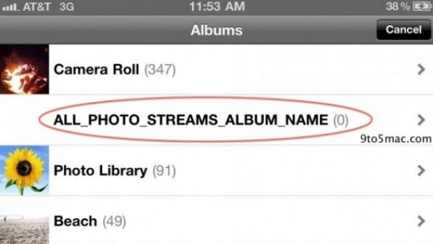 iOS 5 integrerà funzionalità da rete sociale in Photos.app