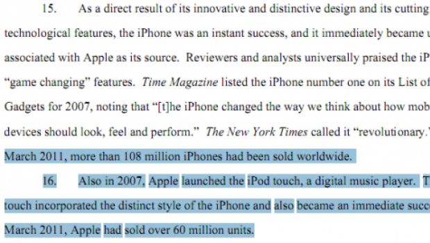 La causa di Apple contro Samsung svela i dati di vendita