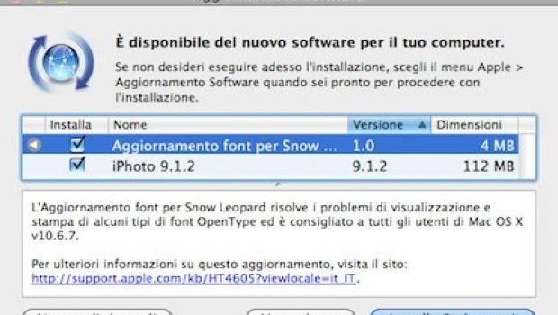 Rilasciati iPhoto 9.2.1 e Aggiornamento Font 1.0