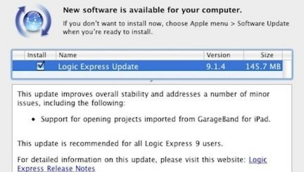 Logic Express & Pro ora supportano GarageBand per iPad