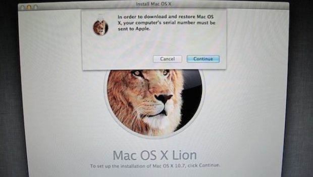 Controllo del serial number durante l'installazione di Lion