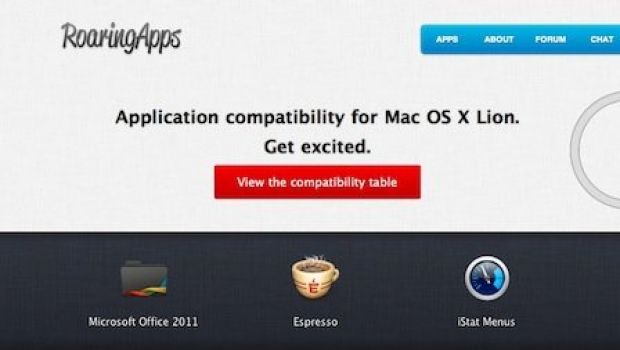 RoaringApps: ecco le app già compatibili con Lion