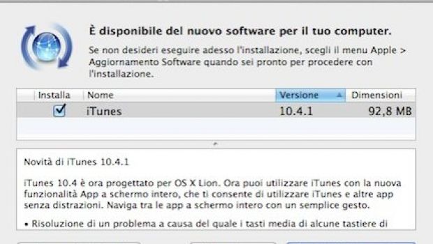 iTunes 10.4.1: 5 bug-fix e miglioramenti