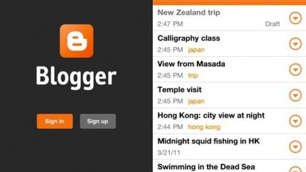 Da Google l'app Blogger per iOS