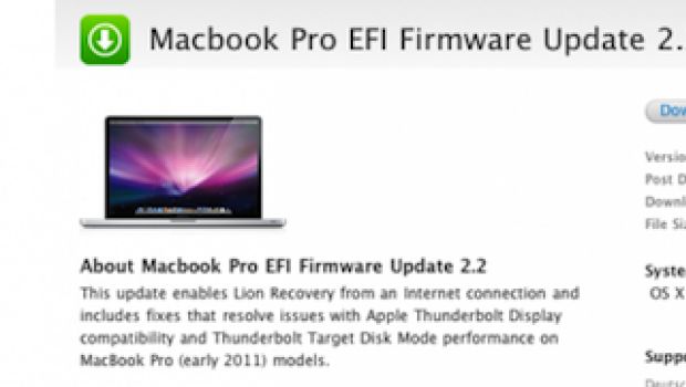 Rilasciati EFI firmware update 2.2 per MacBook Pro ed 1.3 for Mac mini