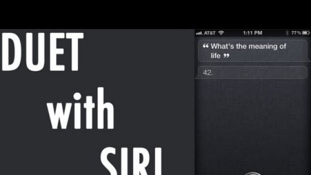 Un improbabile duetto canoro con Siri