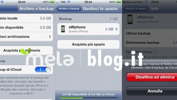 Controllo totale dei backup iCloud, direttamente da iOS