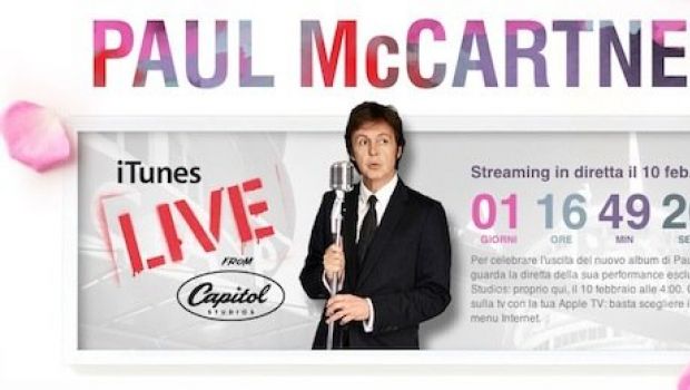 Paul McCartney in concerto live gratuito su iTunes e Apple TV