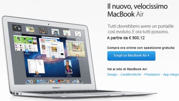 MacBook Air da 13 pollici a 999$ per le scuole e gli studenti