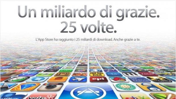 Nuovo traguardo per l'App Store: 25 miliardi di applicazioni scaricate