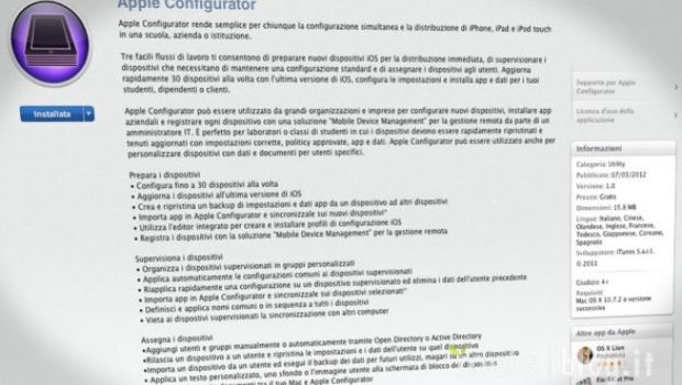 Apple Configurator: gestione simultanea di dispositivi iOS nelle scuole e aziende