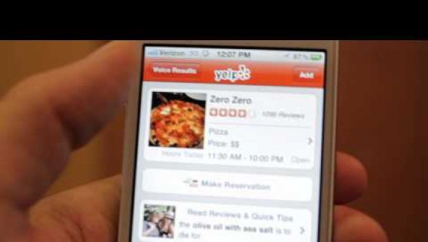 In iOS 5.1 Siri è più integrata con Yelp