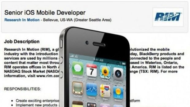 RIM alla ricerca d'uno sviluppatore iOS